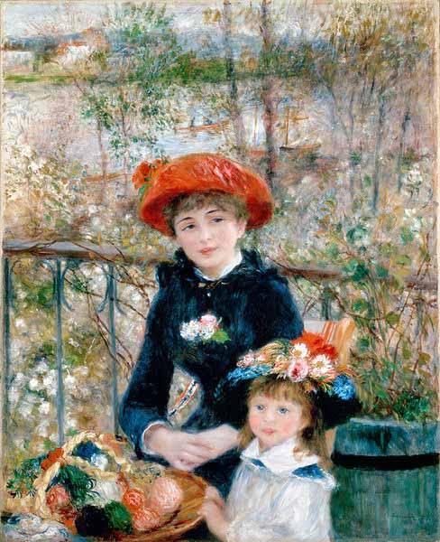 Pierre Auguste Renoir On the Terrasse